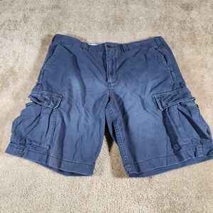 Eddie Bauer Shorts Men's Size 40 Khaki Legend Wash Blue Cargo Classic #66